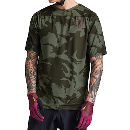 Bike koszulka Troy Lee Designs Skyline SS Jersey shadow camo olive 2024 - 3