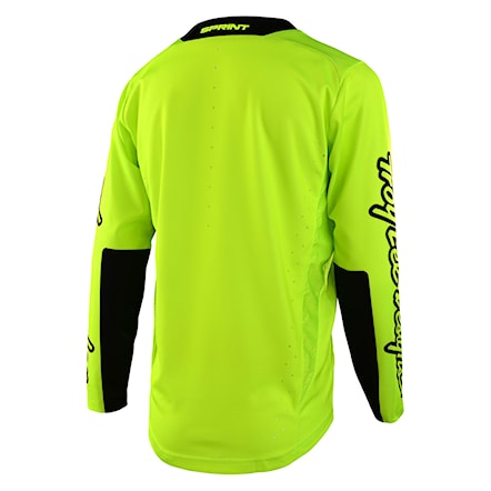 Bike Jersey Troy Lee Designs Youth Sprint LS Icon flo yellow 2023 - 2