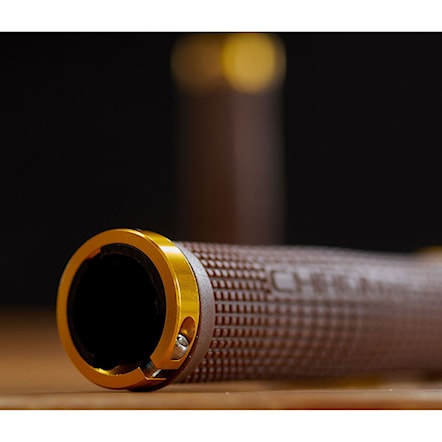 Bike grip Chromag Squarewave brown/gold - 4