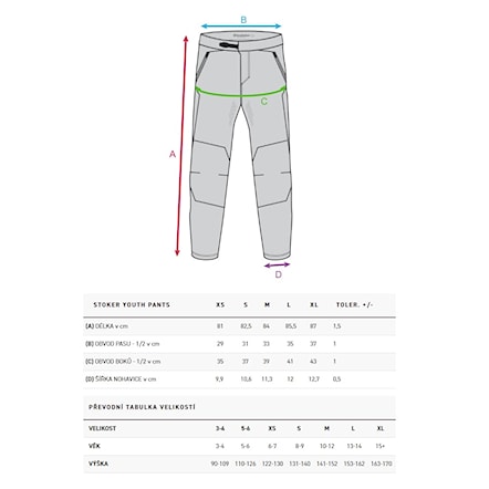 Bike spodnie Horsefeathers Stoker Youth Pants black 2025 - 5