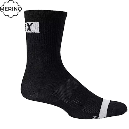Bike ponožky Fox 6" Flexair Merino black 2022 - 1
