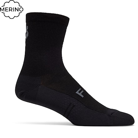 Bike ponožky Fox 6" Flexair Merino Sock black 2026 - 1