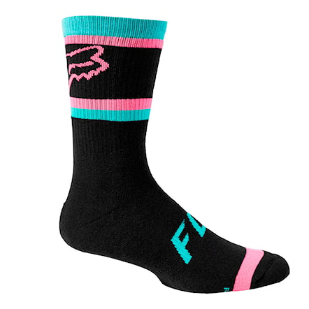 Bike ponožky Fox 8" Defend black/pink 2021 - 1