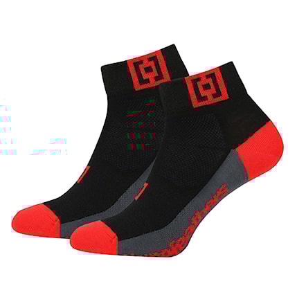 Bike Socks Horsefeathers Claw black/flame 2023 - 1