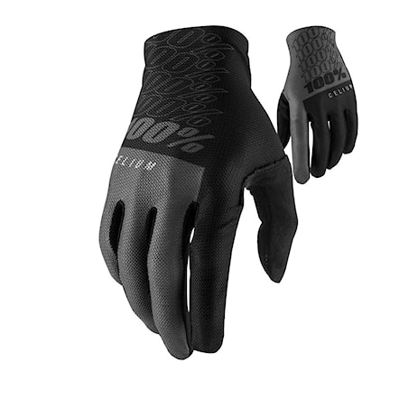 Bike Gloves 100% Celium black/grey 2022 - 1