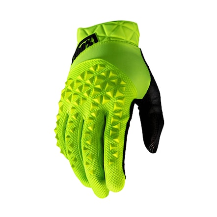 Bike Gloves 100% Geomatic fluo yellow 2021 - 1