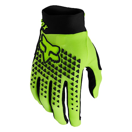 Bike Gloves Fox Defend fluo yellow 2022 - 1