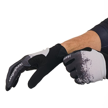 Bike Gloves Horsefeathers Digger black/silver birch 2025 - 5