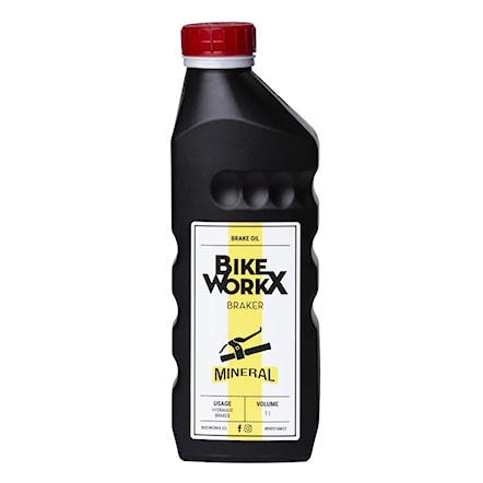 Brzdová kvapalina Bikeworkx Braker Mineral 1 l - 1