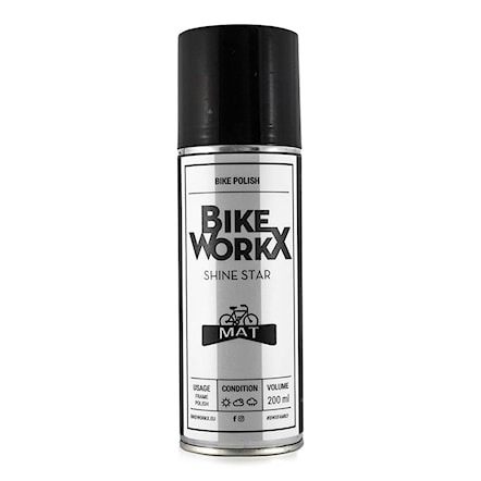 Bike Cleaner Bikeworkx Shine Star Mat Spray 200 ml - 1