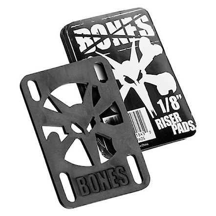 Skateboard podložky pod trucky Bones Bones Risers 1/8 Inch black - 1
