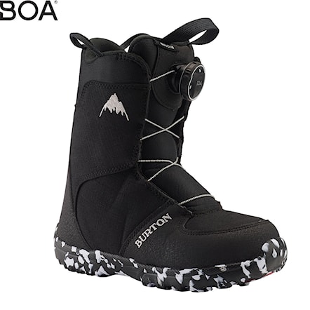 Topánky na snowboard Burton Grom Boa black 2024 - 1