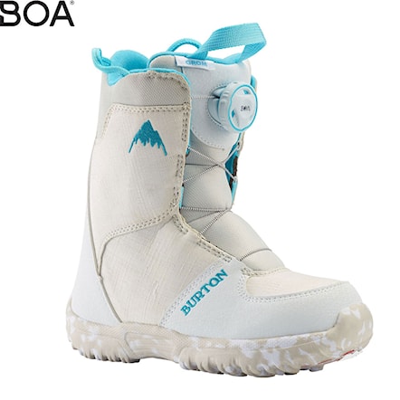 Topánky na snowboard Burton Grom Boa white 2024 - 1
