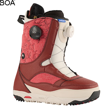 Snowboard Boots Burton Limelight Boa red/stout white 2024 - 1