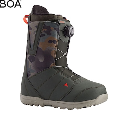 Topánky na snowboard Burton Moto Boa dark green/camo 2021 - 1