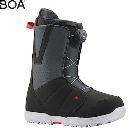 Topánky na snowboard Burton Moto Boa grey/red 2020 - 1
