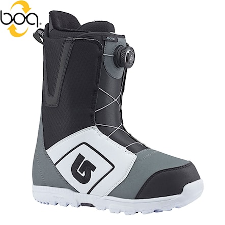 Topánky na snowboard Burton Moto Boa white/black/grey 2018 - 1