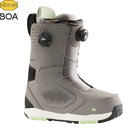 Topánky na snowboard Burton Photon Boa grey/green 2022 - 1