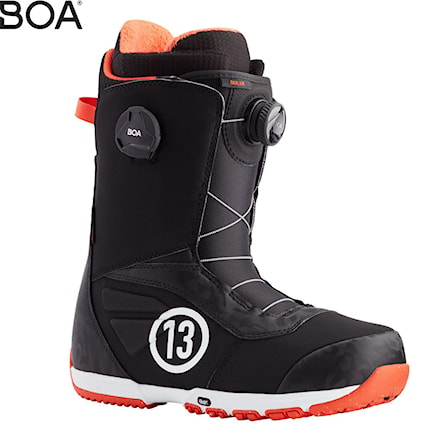 Topánky na snowboard Burton Ruler Boa black/red 2021 - 1
