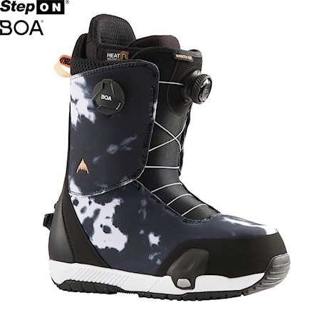 Topánky na snowboard Burton Swath Step On black/print 2022 - 1