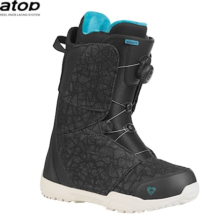 Snowboard Boots Gravity Aura Atop black denim/teal 2022 - 1