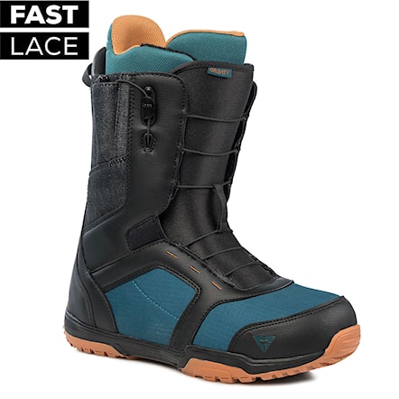 Topánky na snowboard Gravity Recon Fast Lace black/blue/rust 2020 - 1