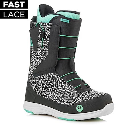 Snowboard Boots Gravity Sage Fast Lace black/mint 2019 - 1