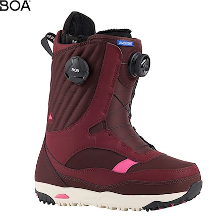 Snowboard Boots Burton Limelight Boa almandine/stout white 2024 - 1