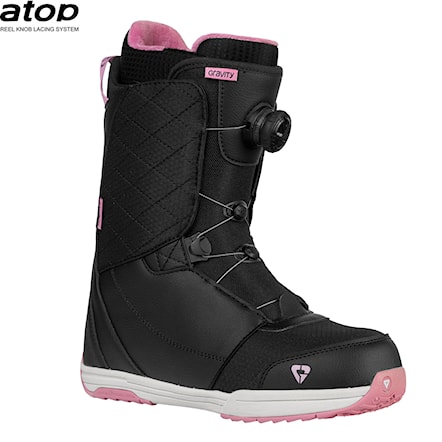 Snowboard Boots Gravity Aura Atop black/rose 2025 - 1