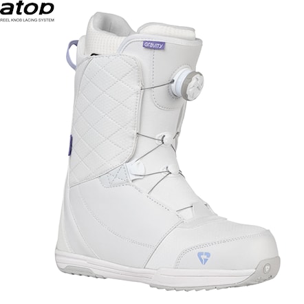 Buty snowboardowe Gravity Aura Atop white/lavender 2025 - 1