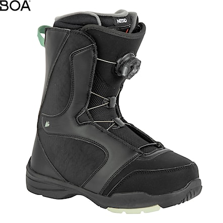 Topánky na snowboard Nitro Flora Boa black/mint 2024 - 1
