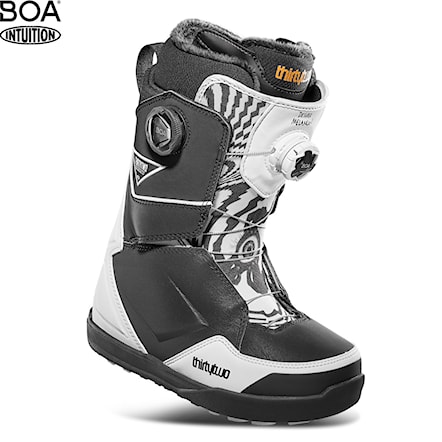 Snowboard Boots ThirtyTwo Wms Lashed Double Boa Melancon black/white 2024 - 1