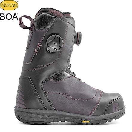 Snowboard Boots Nidecker Lunar Heel Lock Focus burgundy 2020 - 1