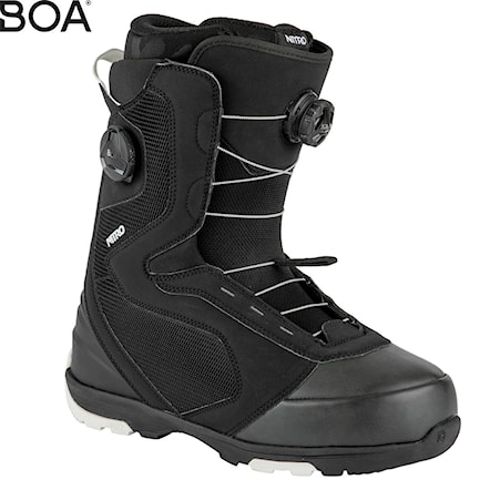 Topánky na snowboard Nitro Club Boa Dual black/white 2023 - 1