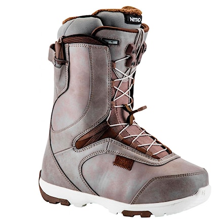 Snowboard Boots Nitro Crown Tls putty/dark chocolate 2017 - 1