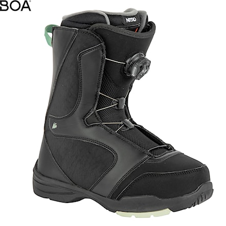 Topánky na snowboard Nitro Flora Boa black/mint 2024 - 10