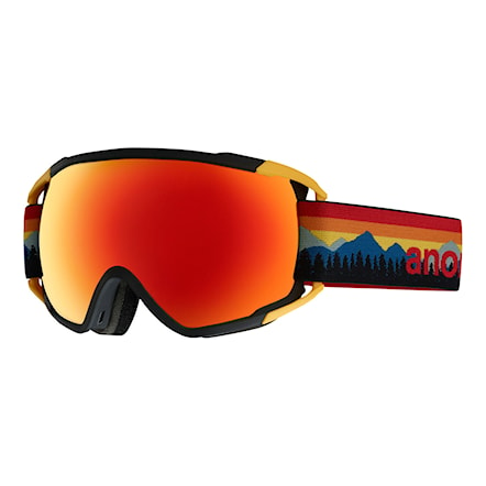 Snowboardové okuliare Anon Circuit range orange | sonar red 2018 - 1