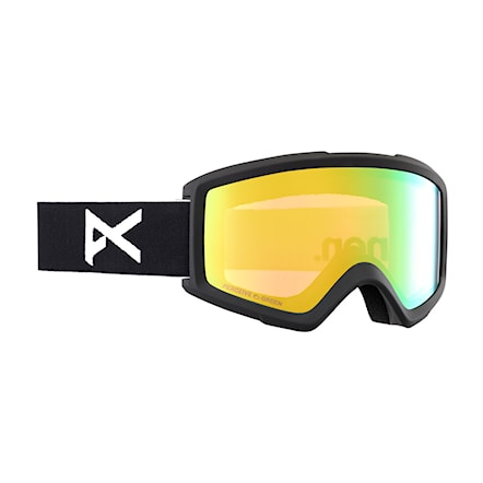 Gogle snowboardowe Anon Helix 2.0 black | perceive variable green+amber 2024 - 2