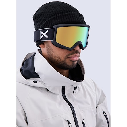Snowboardové okuliare Anon Helix 2.0 black | perceive variable green+amber 2024 - 5