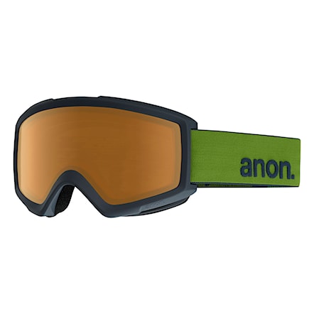 Gogle snowboardowe Anon Helix 2.0 forest green | amber 2018 - 1