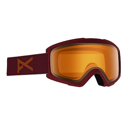 Gogle snowboardowe Anon Helix 2.0 maroon | amber 2020 - 1