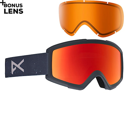 Snowboard Goggles Anon Helix 2.0 W/Spare rush | red solex 2020 - 1