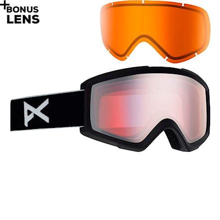 Gogle snowboardowe Anon Helix 2 Sonar W/spare black | sonar silver+amber 2020 - 1