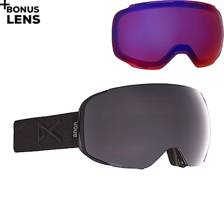Snowboard Goggles Anon M2 Snapback smoke | perceive sunny onyx+per.var.violet 2021 - 1