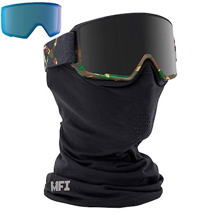 Snowboardové brýle Anon M3 Mfi guerilla | dark smoke+blue lagoon 2016 - 1