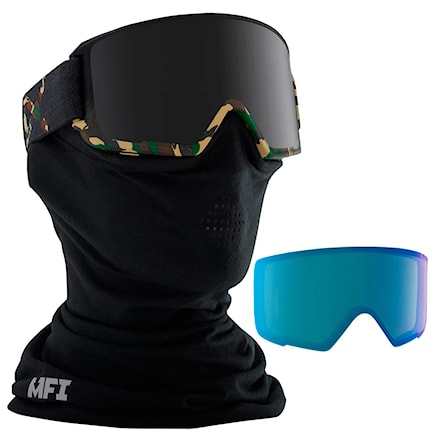 Snowboardové brýle Anon M3 Mfi guerrilla | dark smoke+blue lagoon 2017 - 1
