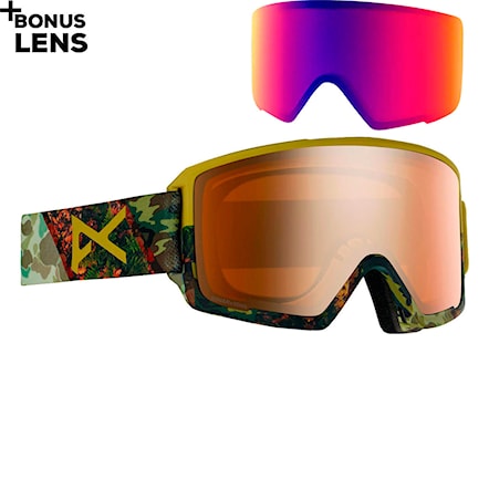Snowboard Goggles Anon M3 W/Spare camo | sonar bronze+sonar infrared 2020 - 1