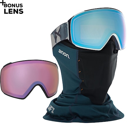 Snowboard Goggles Anon M4 Toric MFI ty williams | perc.var.blue+perc.cloudy pink 2021 - 1