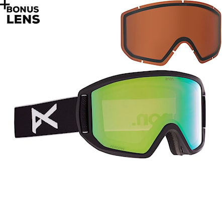 Snowboard Goggles Anon Relapse black | perceive variable green+amber 2021 - 1
