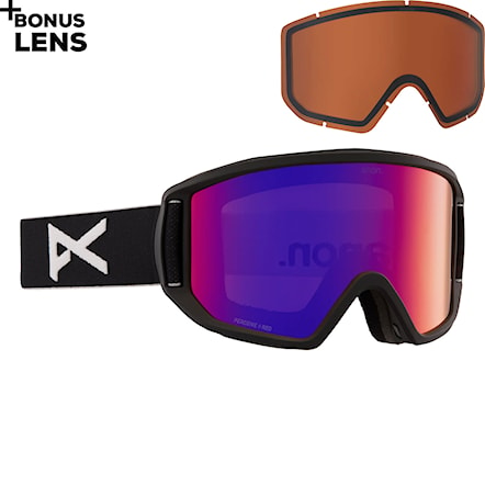 Snowboard Goggles Anon Relapse black | perceive sunny red+amber 2023 - 1